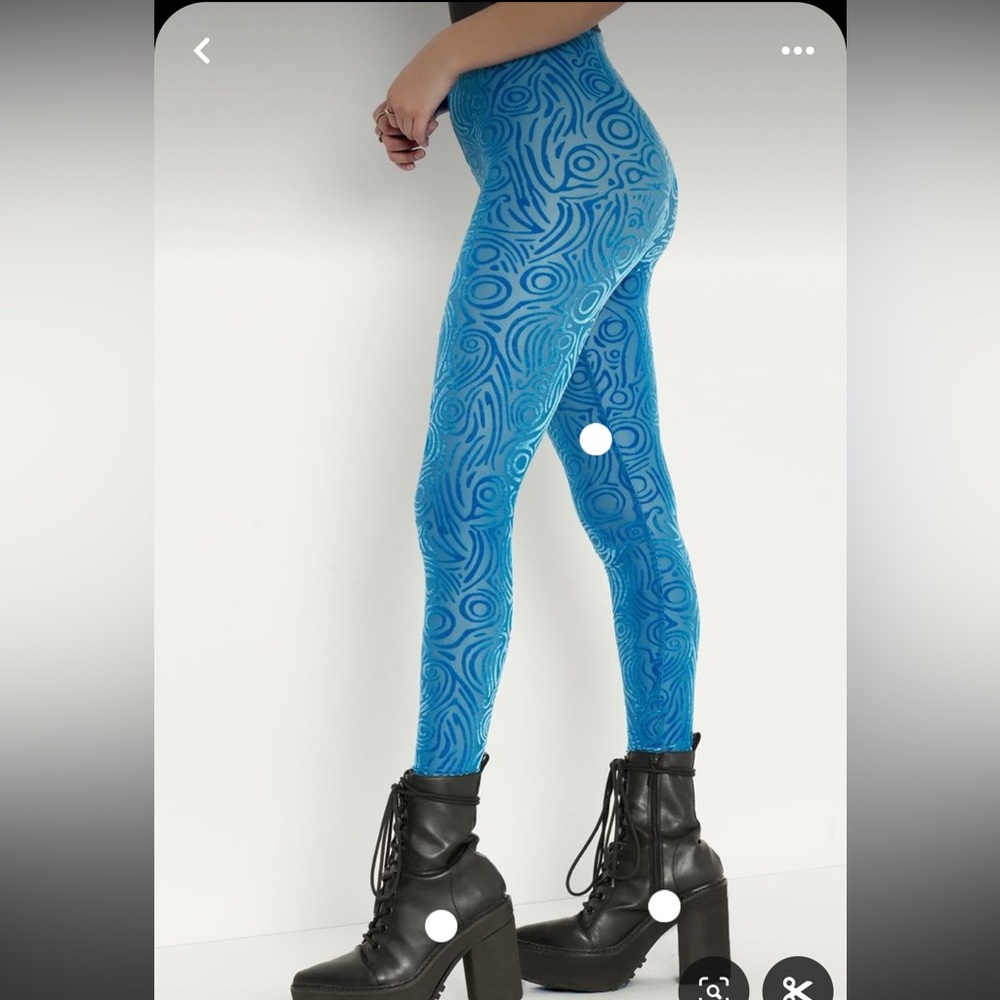 Blackmilk Burned Velvet Sheikah Slate HW Leggings